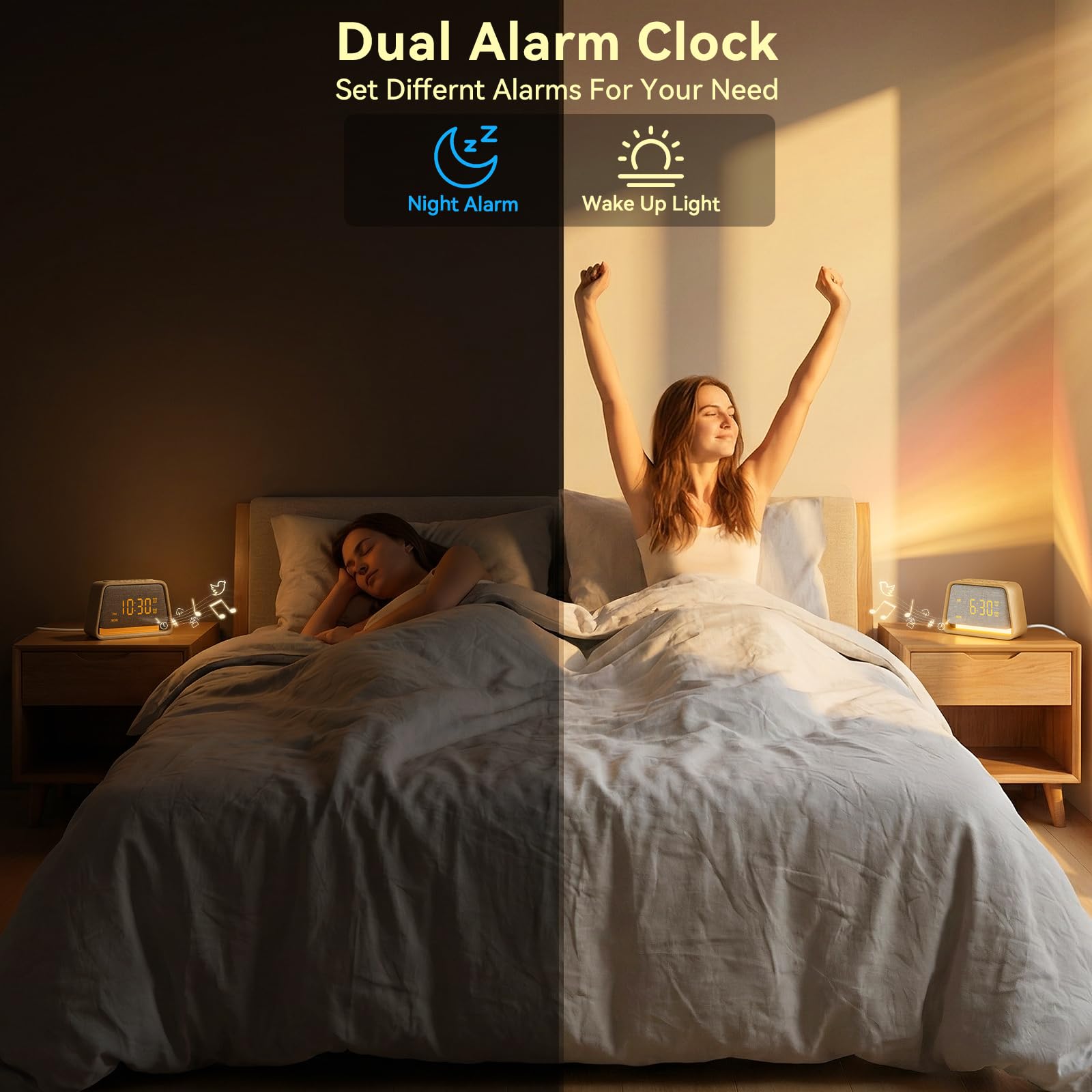 Luz nocturna ajustable Vivilumens para crear ambiente suave