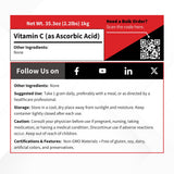 Vivion Vitamina C en polvo realce de aroma en cerveza artesanal.