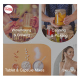 Vivion Vitamina C en polvo disuelto en agua para bebidas rápidas.