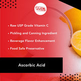 Vivion Vitamina C en polvo con dosificador para medición precisa.