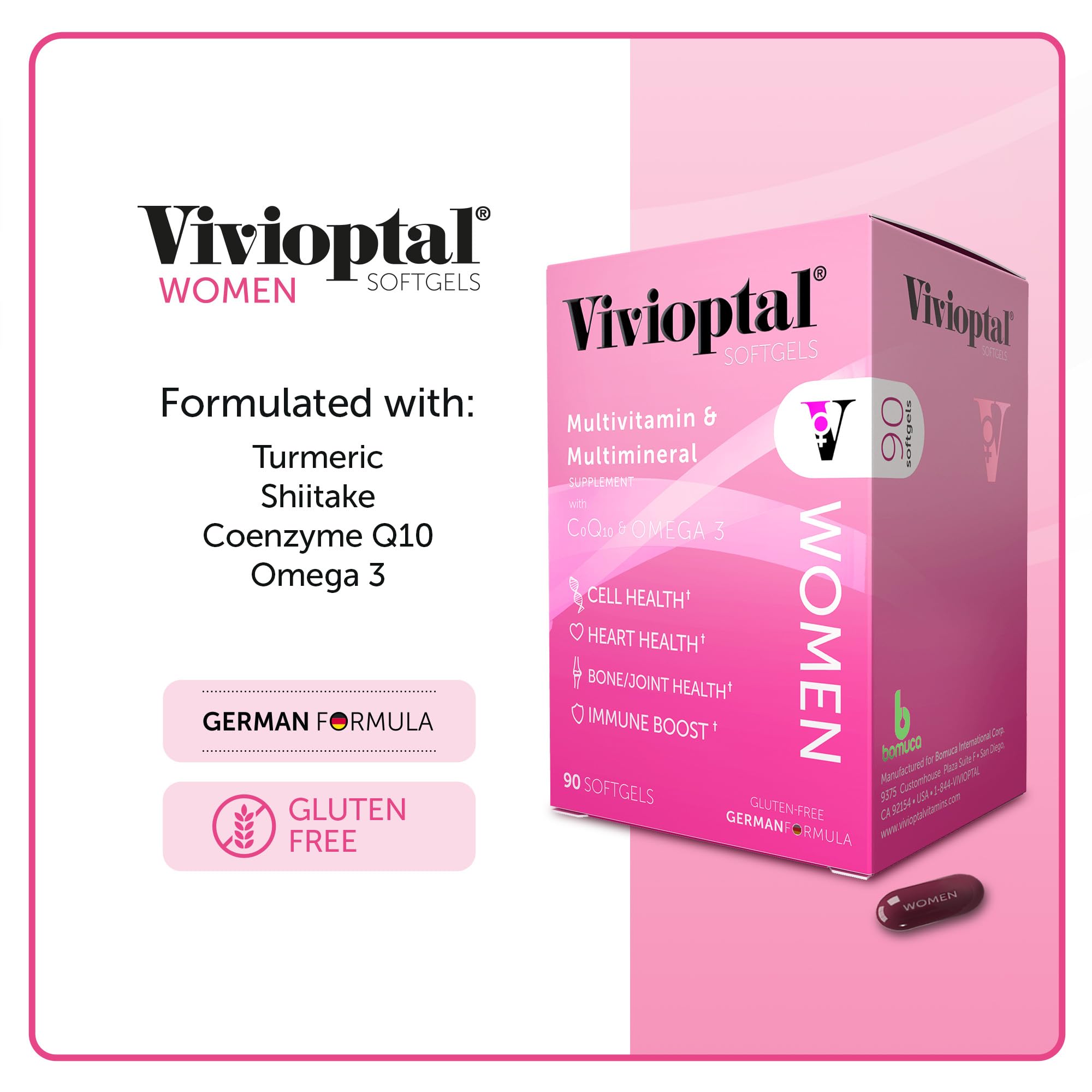 Vivioptal ingredientes clave cápsula, apoyo inmunitario