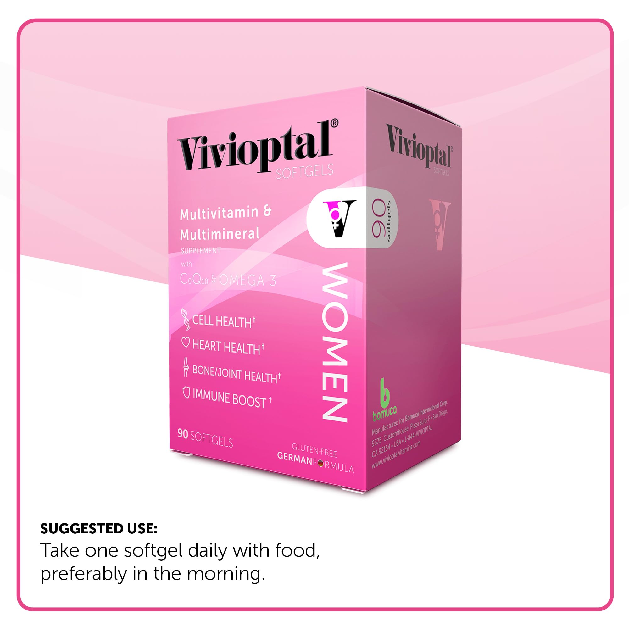 Vivioptal etiqueta con ingredientes clave visibles