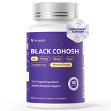 VIVI Youth Menopausia con Black Cohosh 5:1, frasco de cápsulas para uso diario.