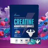 VivoNu Creatine Gummies: envase portátil para entrenamientos fuera de casa.