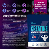 VivoNu Creatine Gummies: envase reutilizable para conveniencia y transporte.