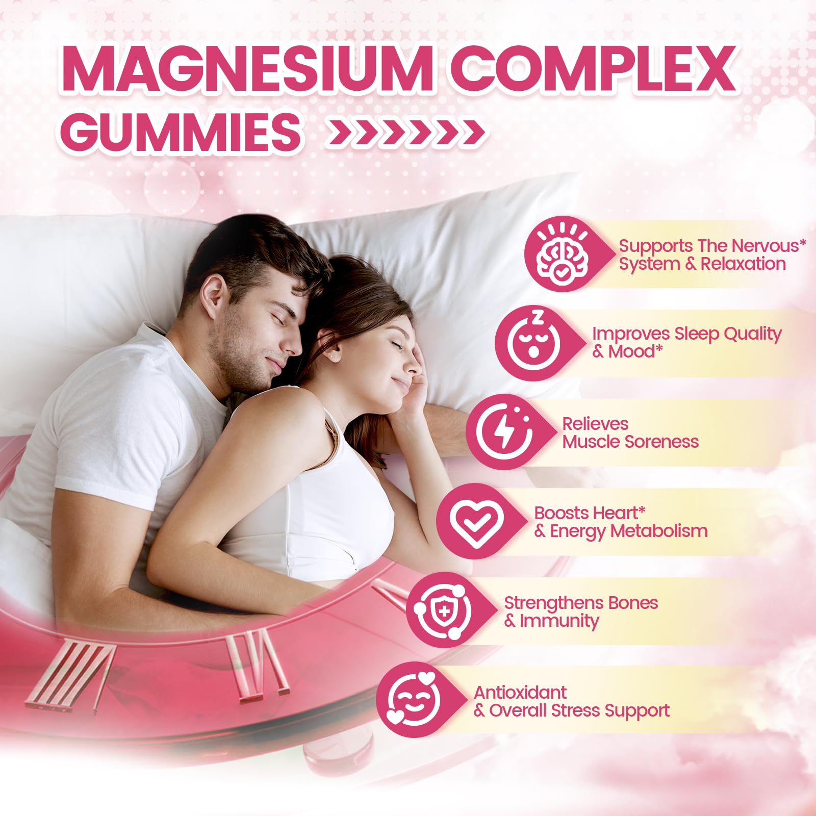 VivoNu gominolas magnesio, etiqueta de nutrientes y lista de ingredientes