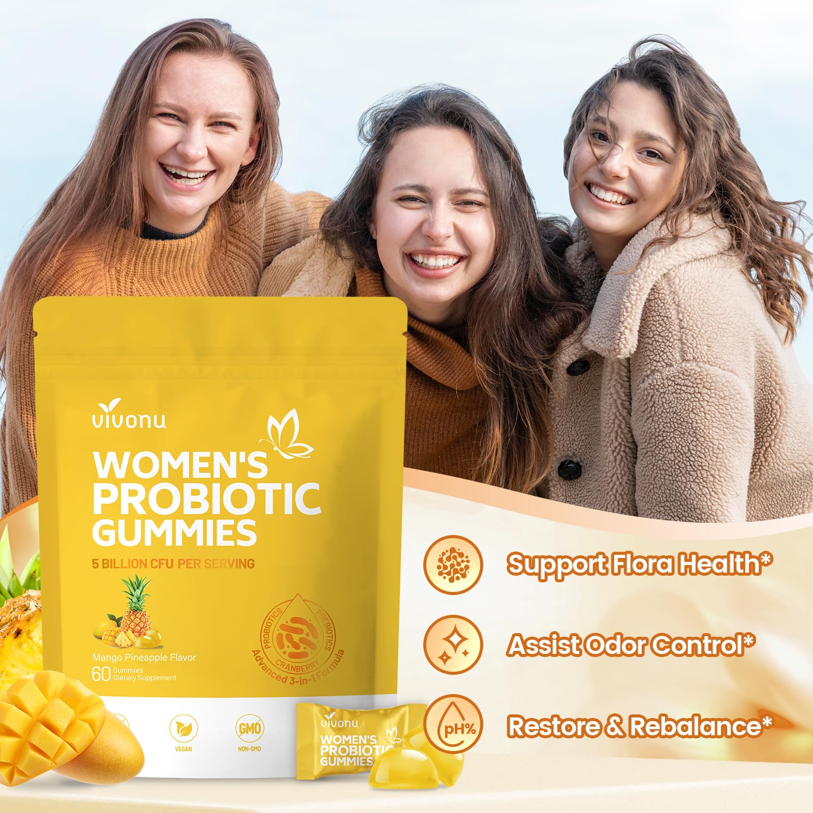 Gominolas VivoNu naturales veganas sin gluten halal para diversas preferencias
