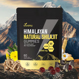 VivoNu Gominolas Shilajit con Ashwagandha y Gokshura, empaque visible