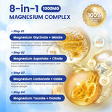 VivoNu Magnesium Complex label highlights 1000mg per serving and eight forms.