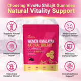 VivoNu Shilajit con Zinc y Magnesio: minerales para apoyo femenino
