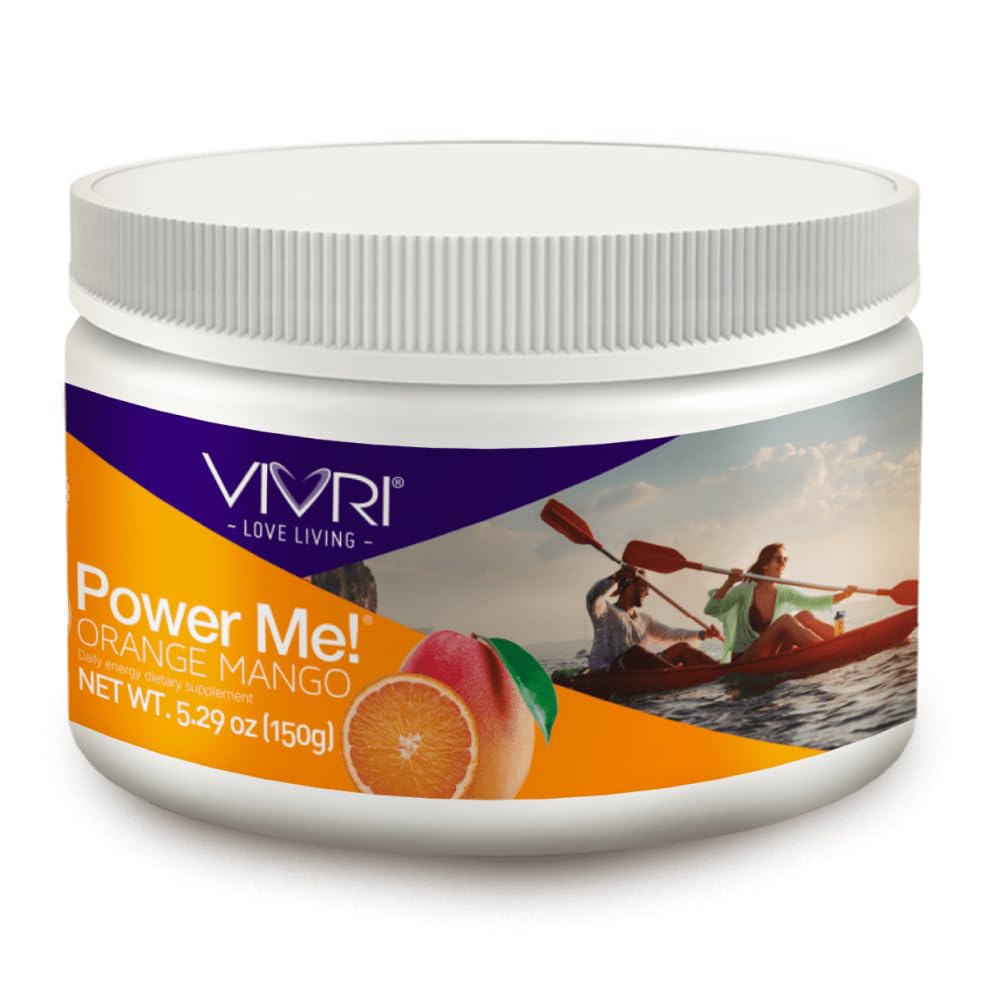 VIVRI Power Me! bebida energizante naranja-mango lista para beber.
