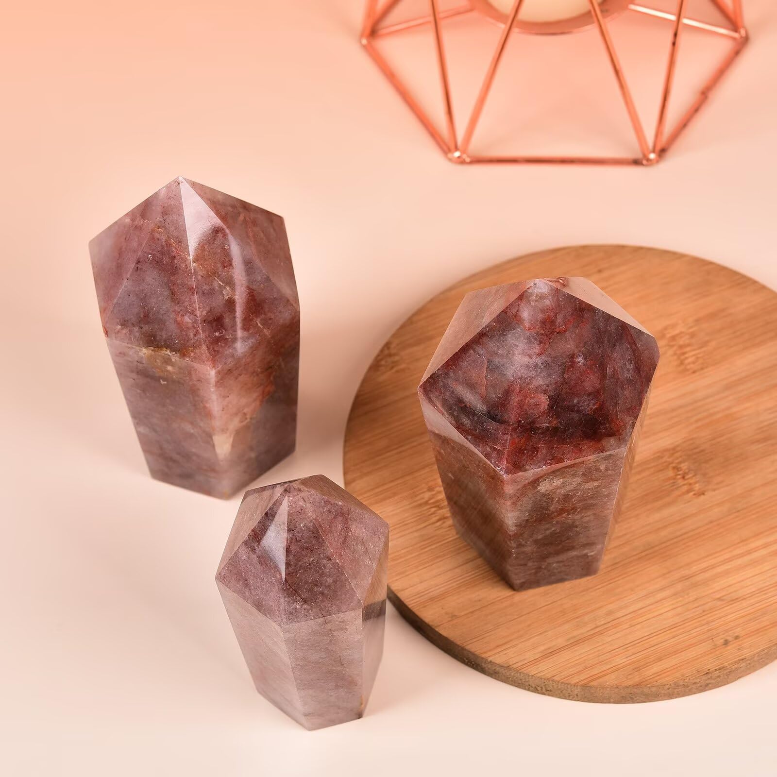 VIZYTOU torre obelisco hematoide rojo, pieza ideal para meditación