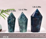 VIZYTOU punta de cristal fluorita verde para enfoque y claridad mental