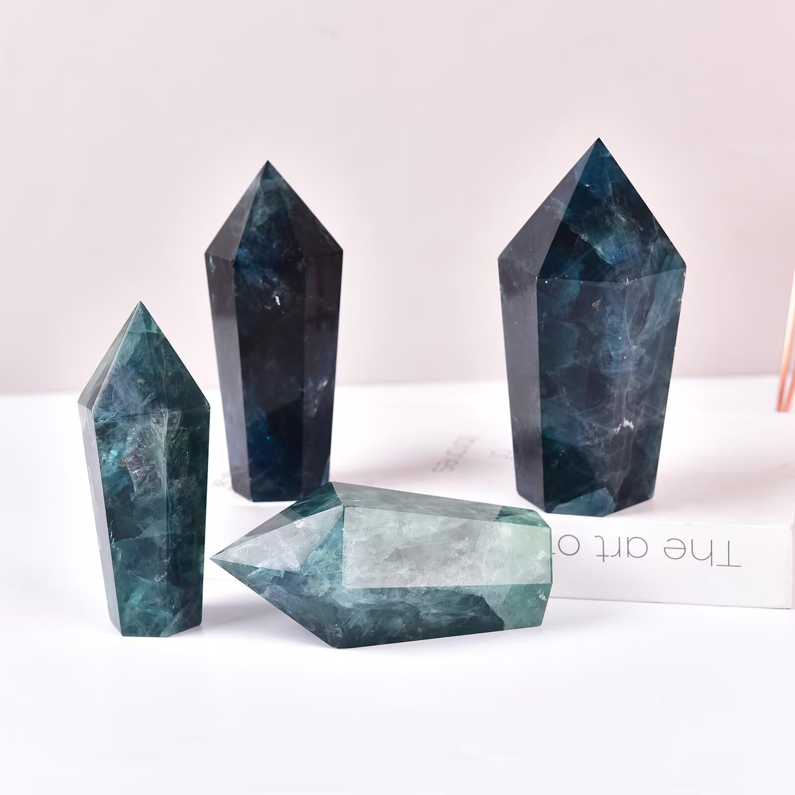VIZYTOU vara cristal Reiki 6 facetas para meditación y balance