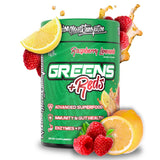 VMI Sports Greens + Reds, envase frontal, ideal para iniciar tu rutina diaria.