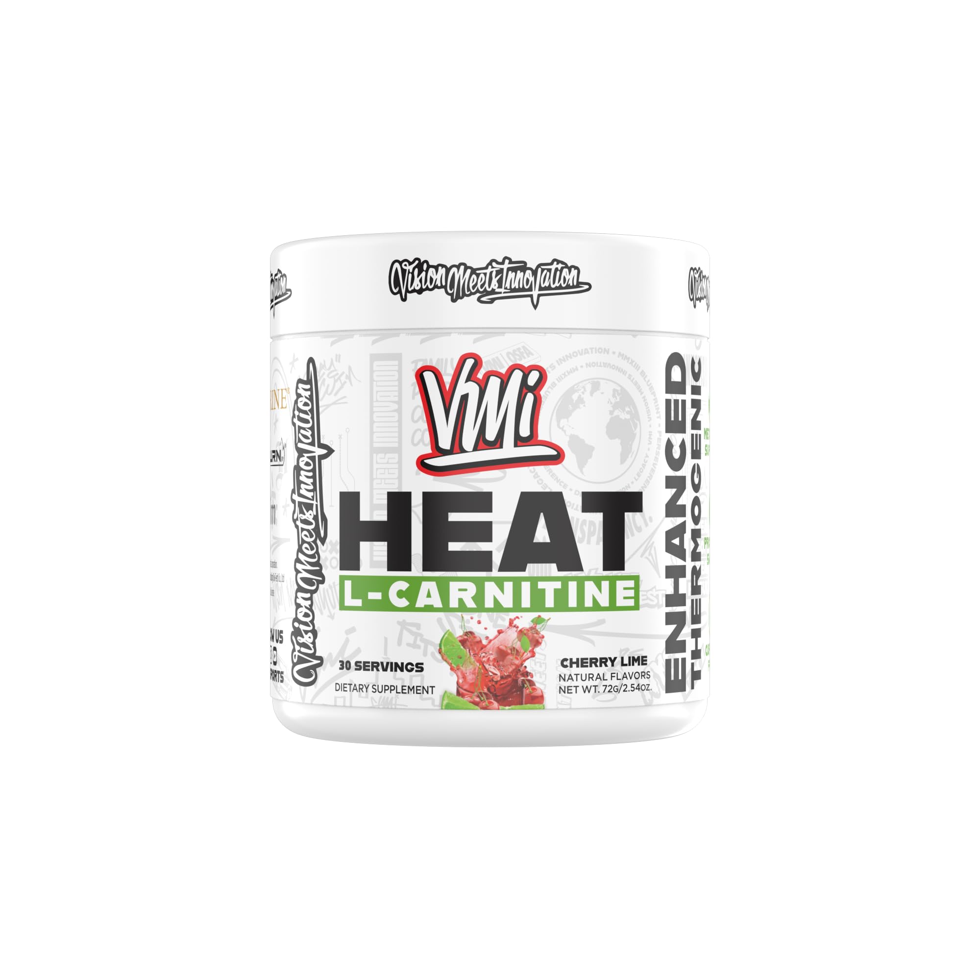 VMI Sports Heat L-Carnitine en bote, apoyo metabólico durante el entrenamiento.