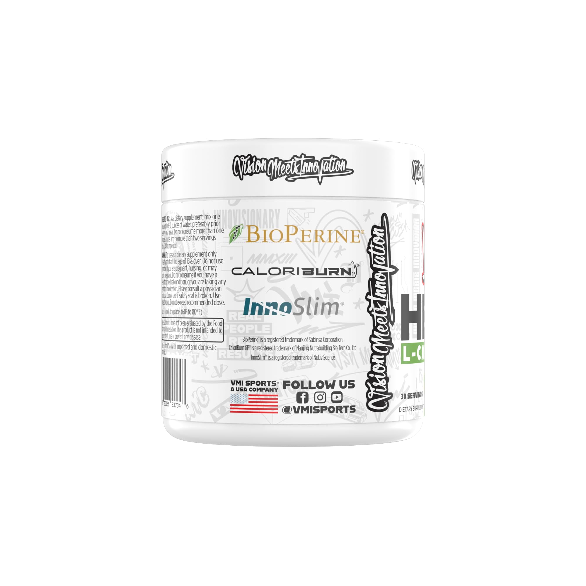 VMI Heat L-Carnitine, sabor cereza lima para tomas diarias.