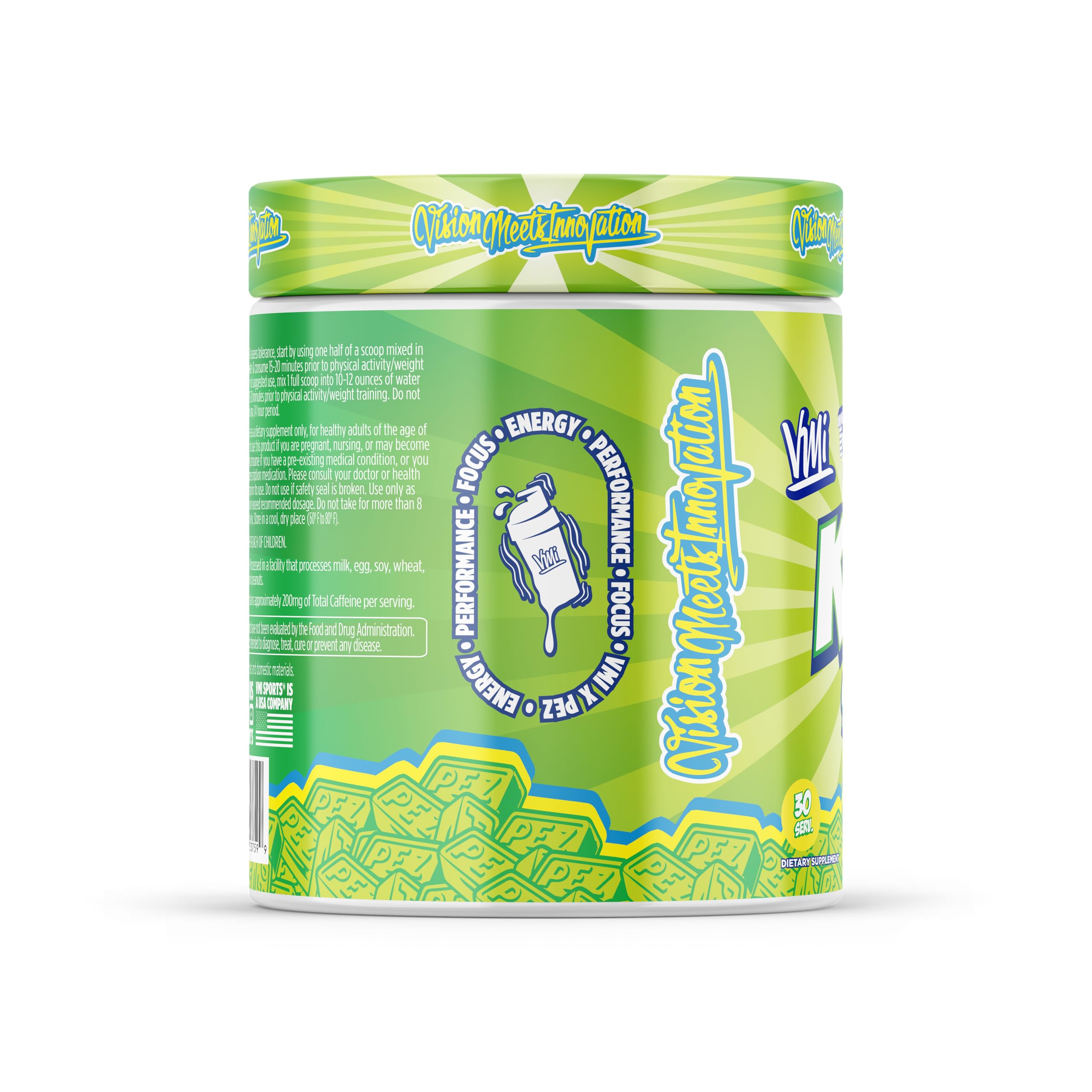 KXR en copa energizante con sabor a manzana para concentración y resistencia