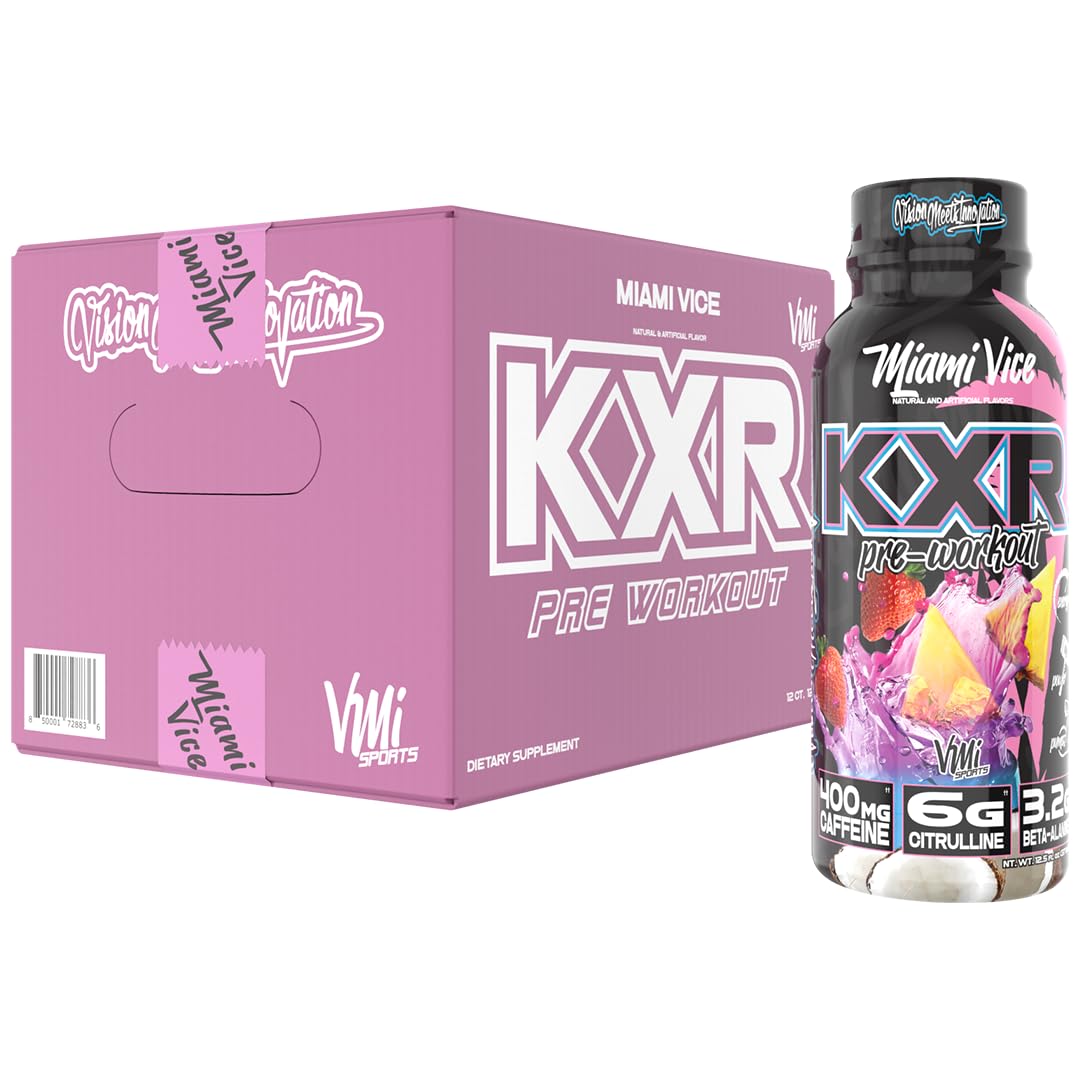 Etiqueta de VMI Sports KXR destaca potencia para entrenar.