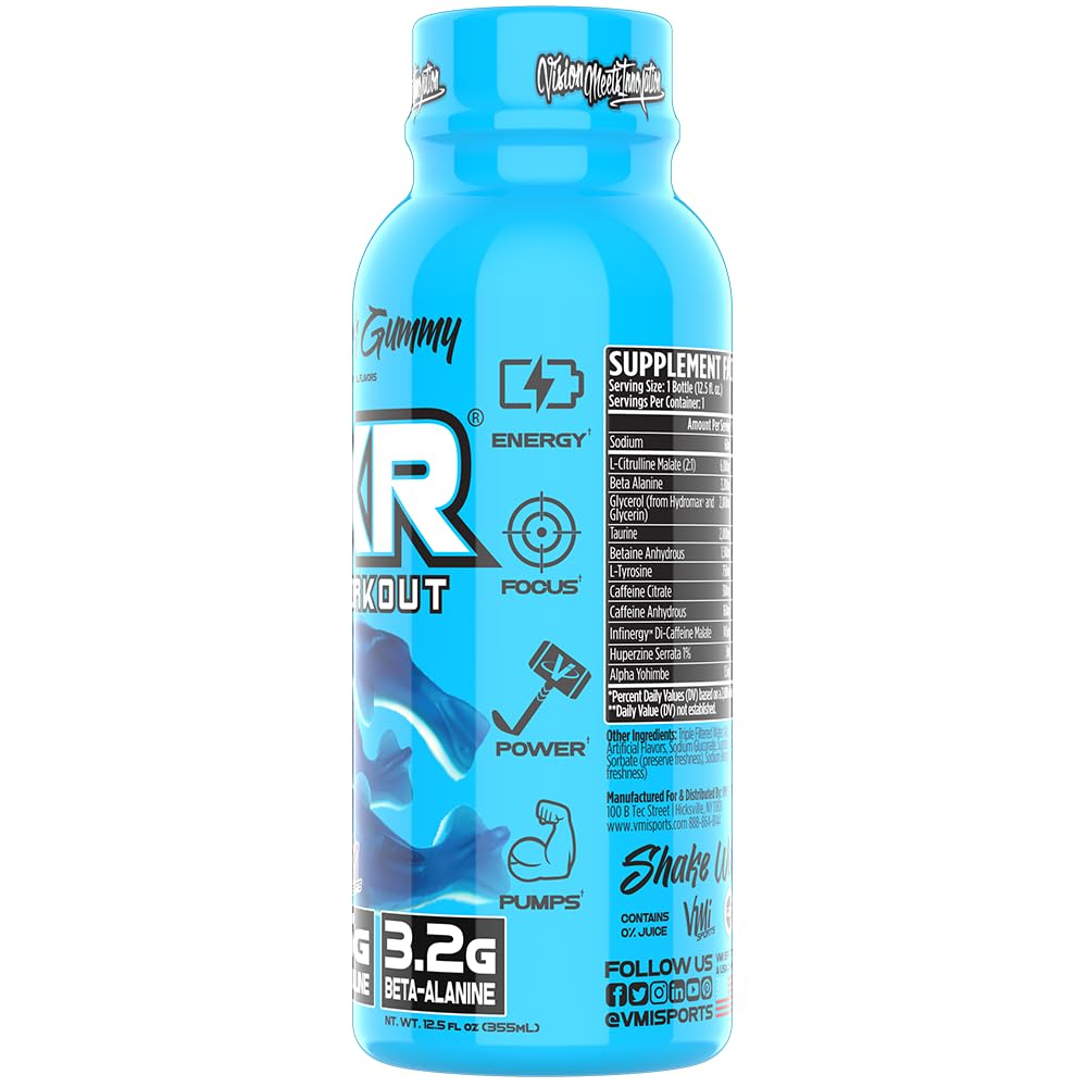 VMI Sports KXR detalles de beta-alanina y citrulina en etiqueta.