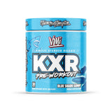 VMI Sports KXR Pre-entrenamiento, envase original tiburón azul, energía enfocada para entrenamientos.