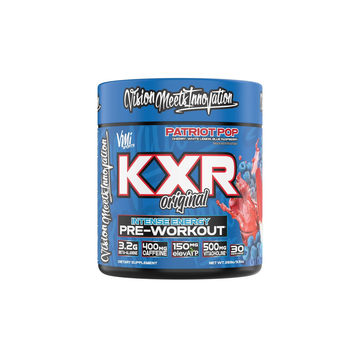 KXR de VMI Sports en lata para energía sostenida durante entrenamientos