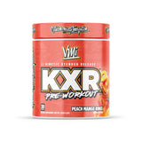 Polvo KXR de VMI Sports, sabor durazno mango, ideal para energía rápida antes del entrenamiento.