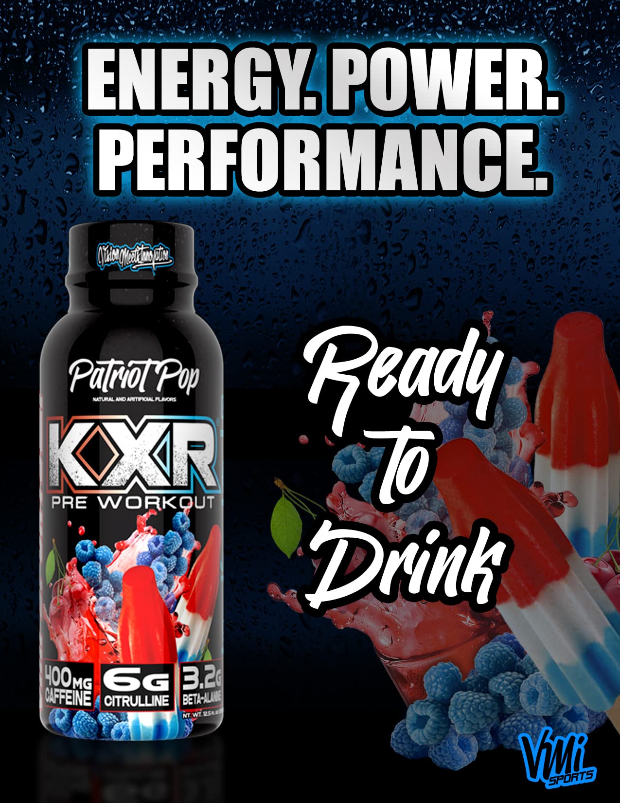 VMI Sports KXR sabor Miami, aporta energía para entrenamientos prolongados