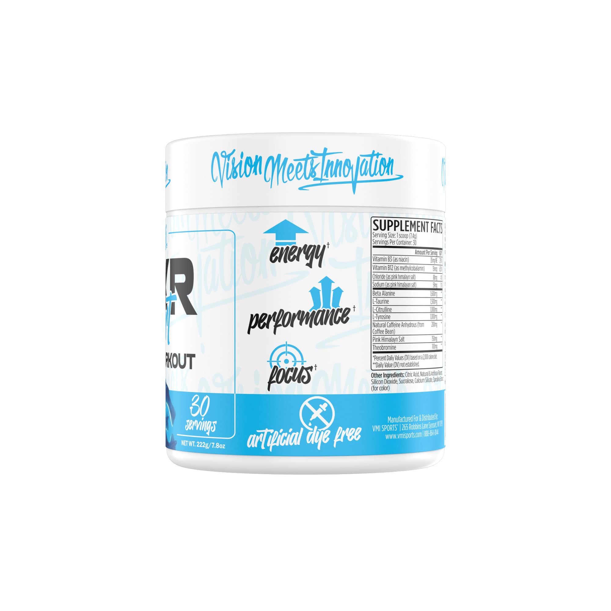 Etiqueta de KXR Sport destacando ingredientes clave.