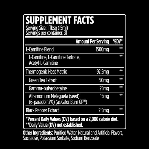 VMI Sports L-Carnitina 1500 Heat con cuchara medidora para dosis precisas