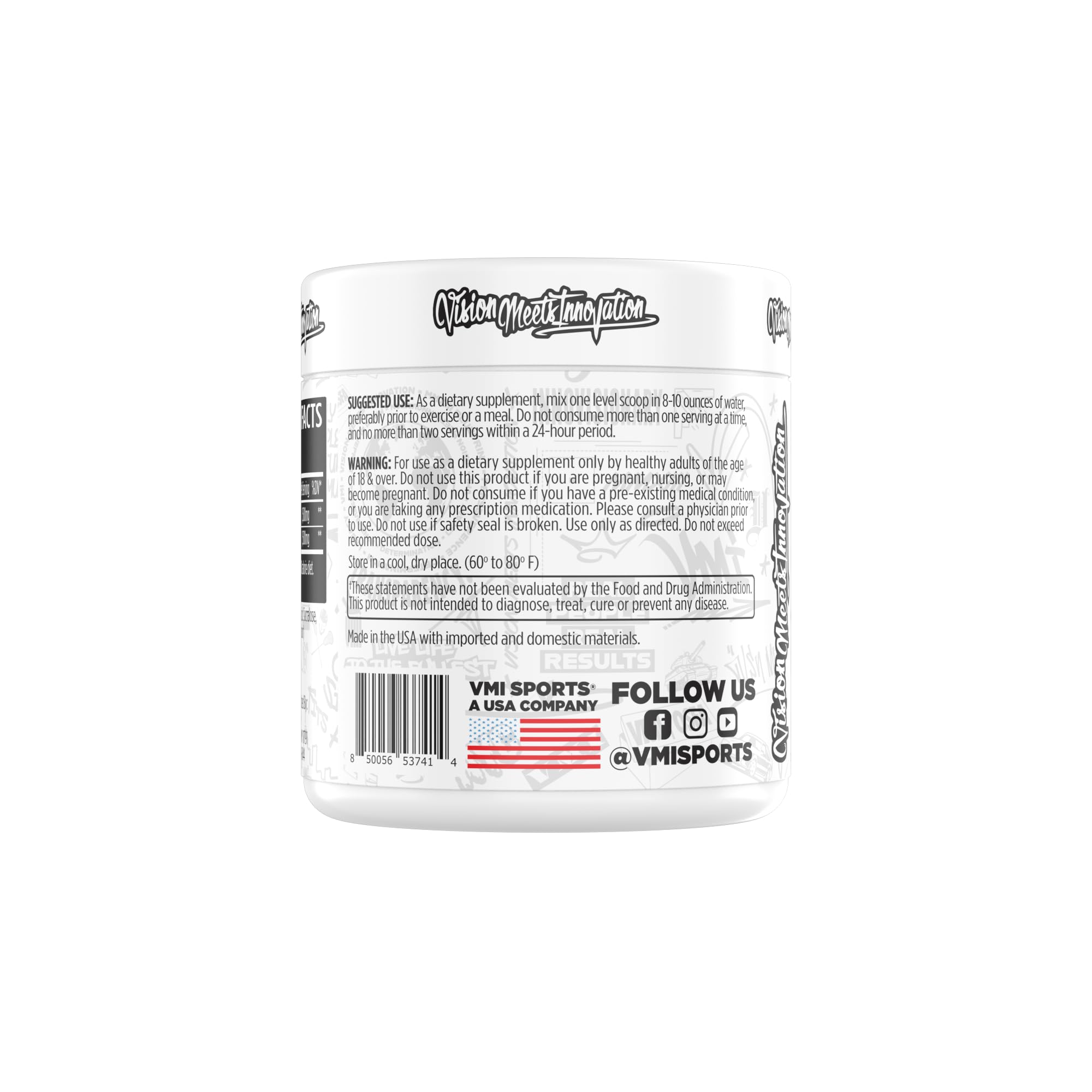 VMI Sports L-Carnitina 3000, etiqueta clara con ingredientes y uso recomendado