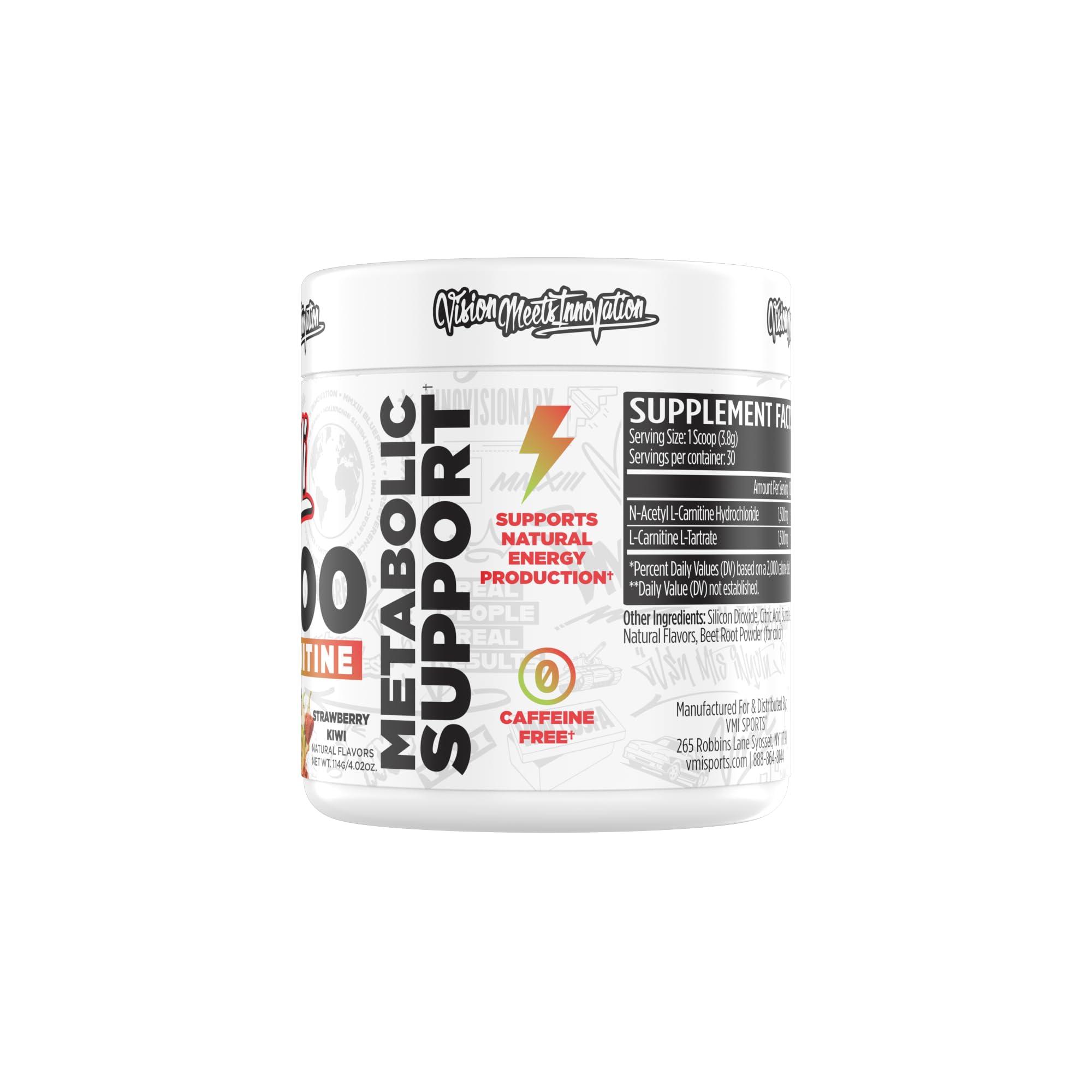 VMI Sports L-Carnitina 3000, cucharita medidora, dosis conveniente para sesiones diarias