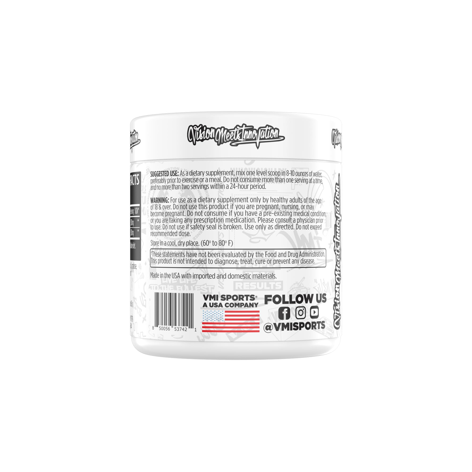 VMI Sports L-Carnitina 3000, envase azul, almacenamiento práctico tras sesiones.