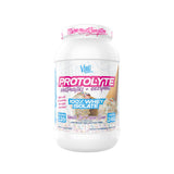 Protolyte de VMI Sports, bote de vainilla cono de helado, favorece recuperación muscular.