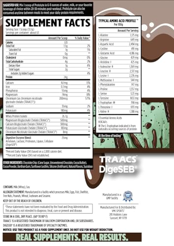 VMI Sports Protolyte textura cremosa, sabor menta con chispas de chocolate.