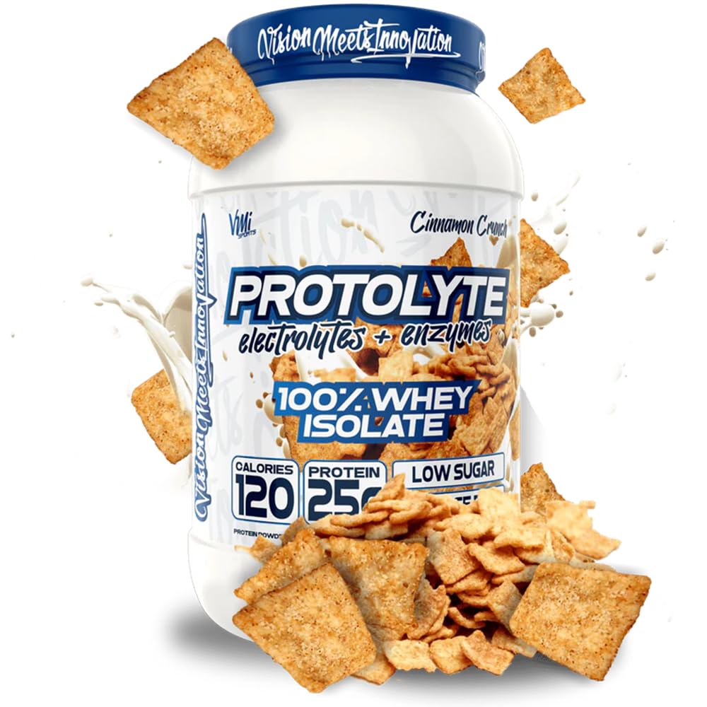 VMI Sports ProtoLyte Whey Isolate frente al envase, proteína de alta pureza para apoyo muscular.