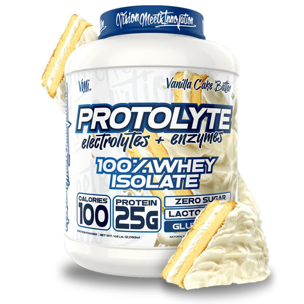 ProtoLyte de VMI Sports en envase, ideal para batidos de vainilla