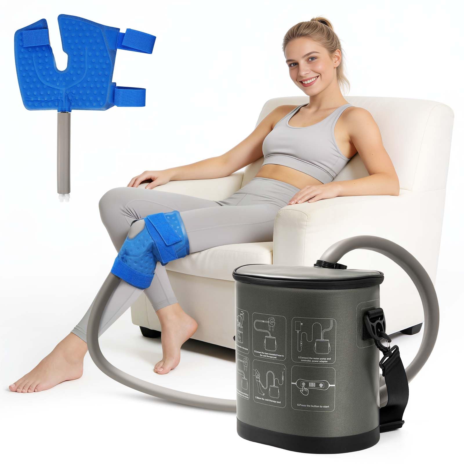 VnioLife Maquina Frio Portatil, enfriamiento rápido para dolor localizado