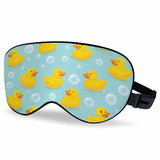 VNWOALU antifaz dormir seda pato amarillo en agua para descanso relajante.