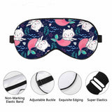 VNWOALU mascarilla de seda Sirena Gatos para un sueño suave y piel amable