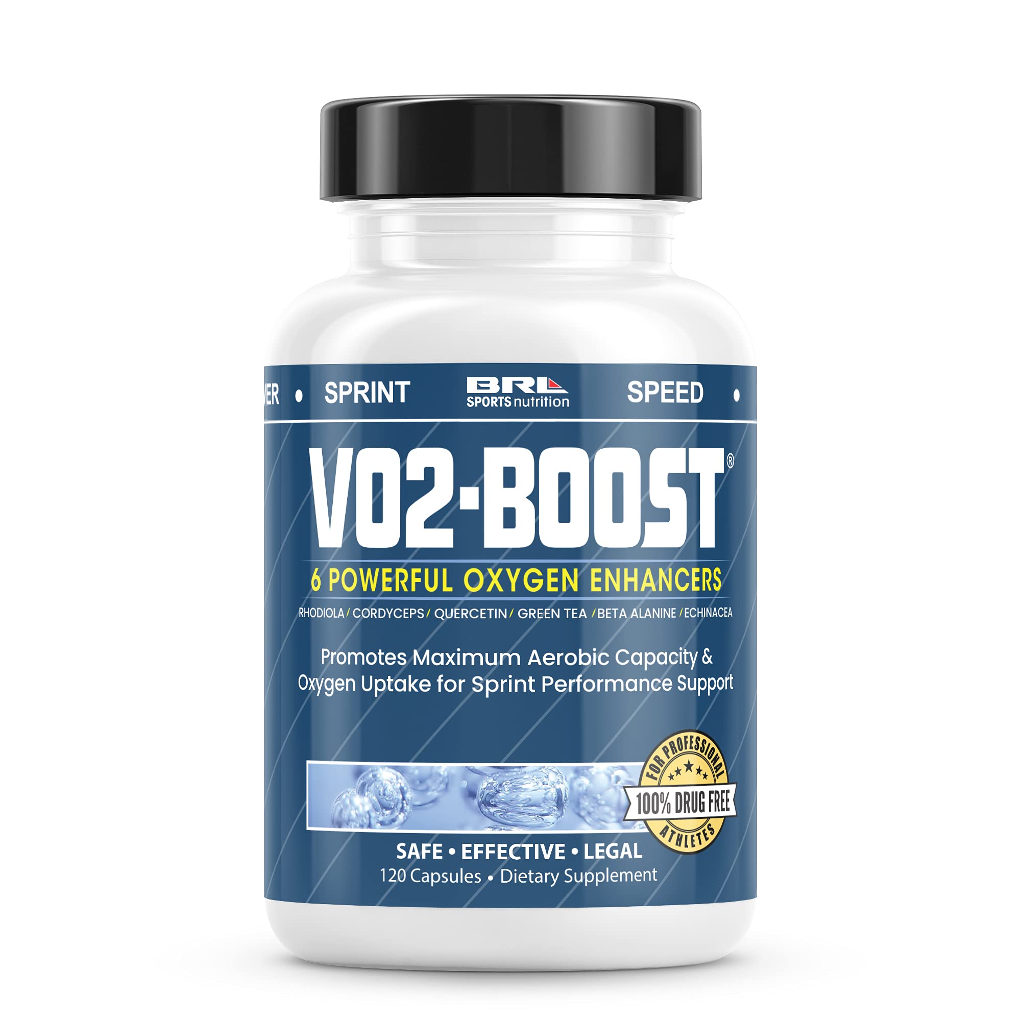 VO2-Boost frasco-capsulas-vertido: apoya la resistencia durante entrenamientos intensos.