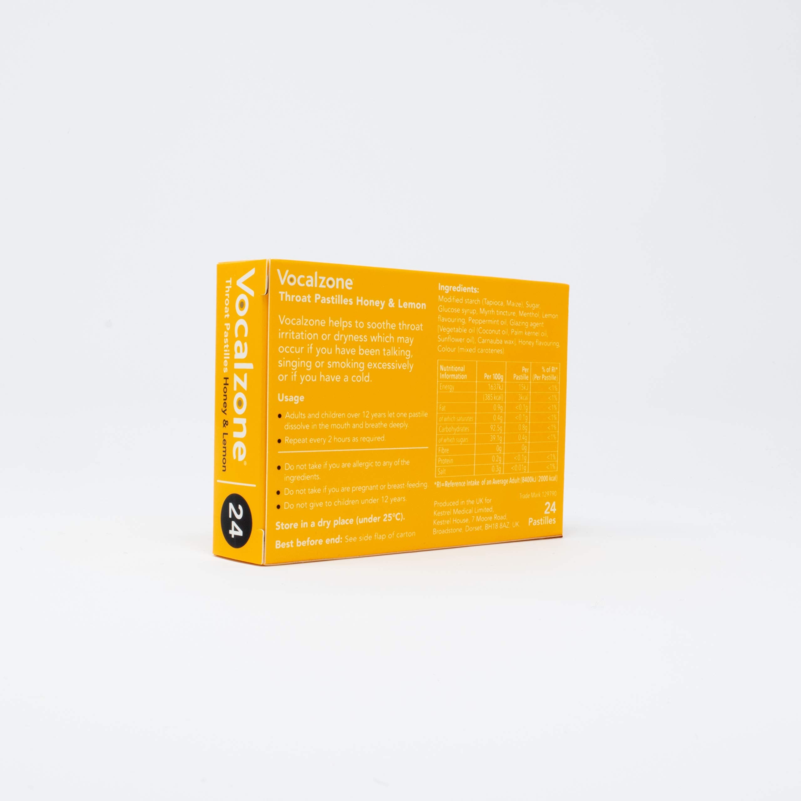 Vocalzone envase de 24 pastillas para uso diario de la voz