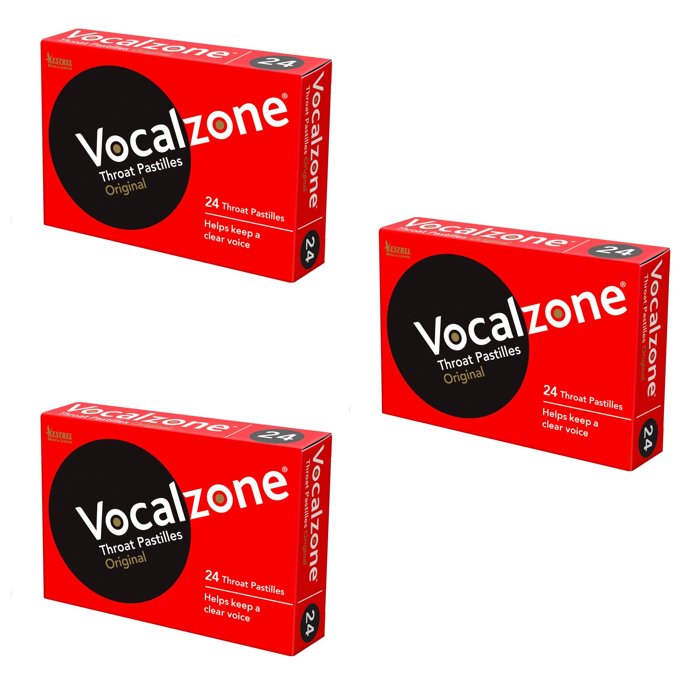 Pastillas VocalZone para garganta: empaque multipack ideal para ensayos.