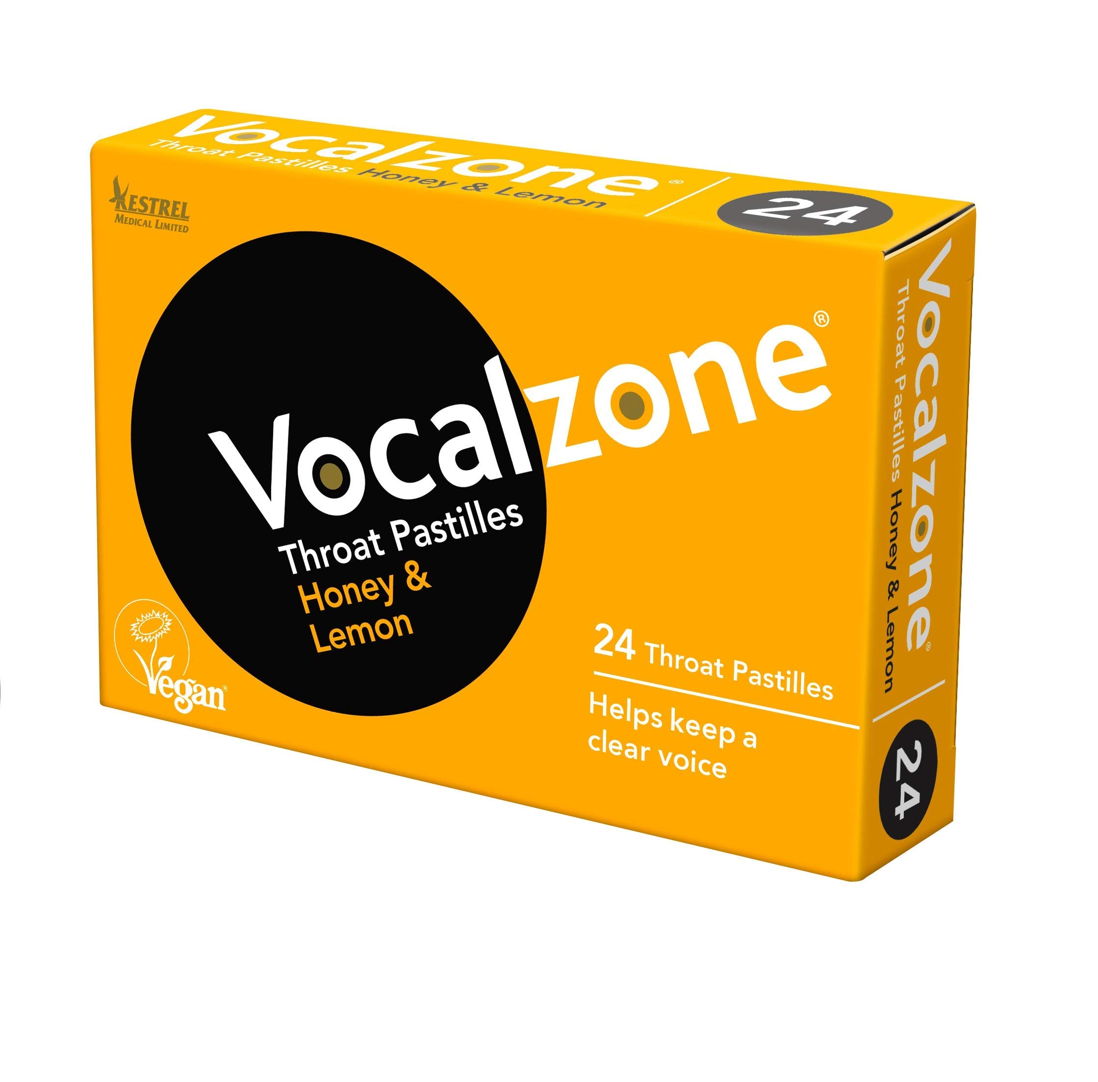 Vocalzone pastillas va a garganta miel limón para voz clara en el escenario