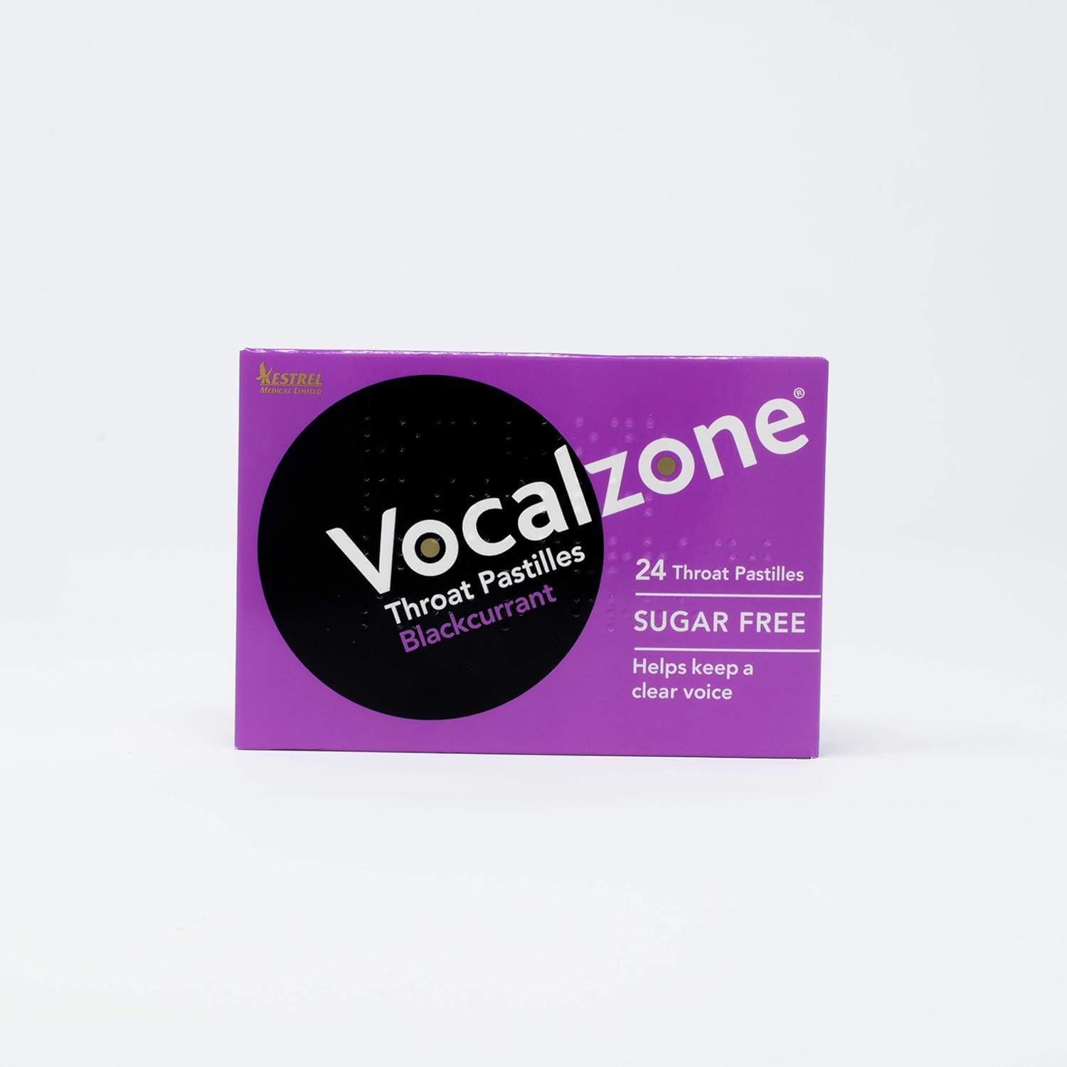 Vocalzone pastillas de grosella negra para sabor agradable y uso diario.