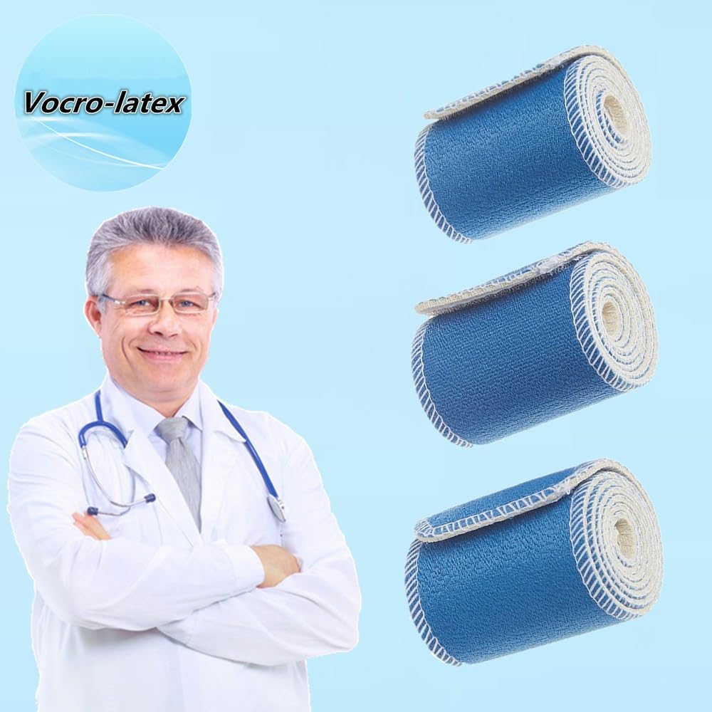 Vocro-latex pack de 3 envolturas terapéuticas en color azul