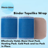 Vocro-latex envoltura terapéutica compatible con calor húmedo, calor seco, frío o hielo