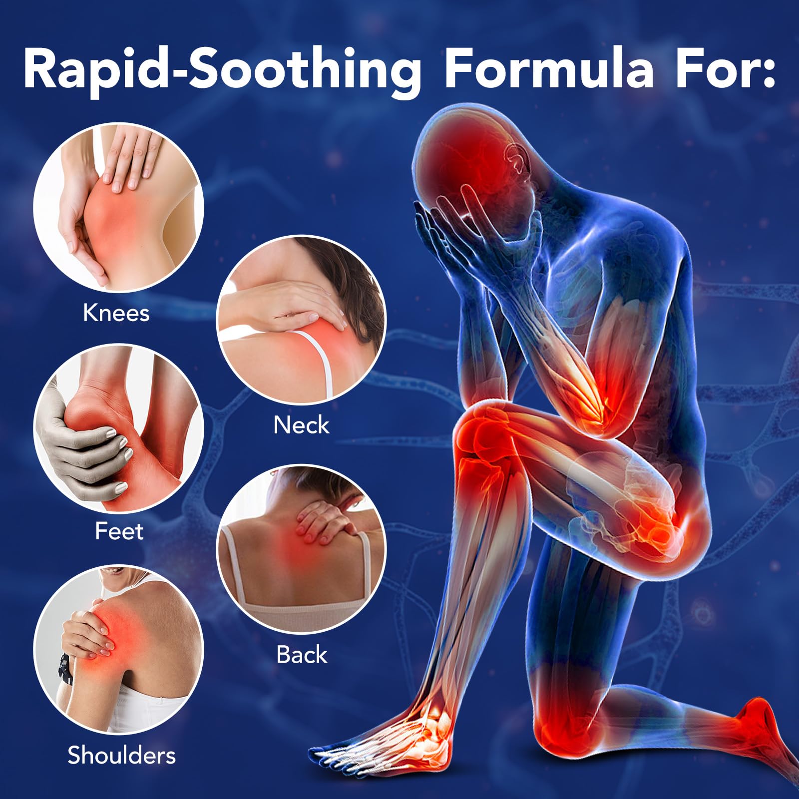 VOFANK crema neuropatía, aplicación en pies para comodidad y relajación.