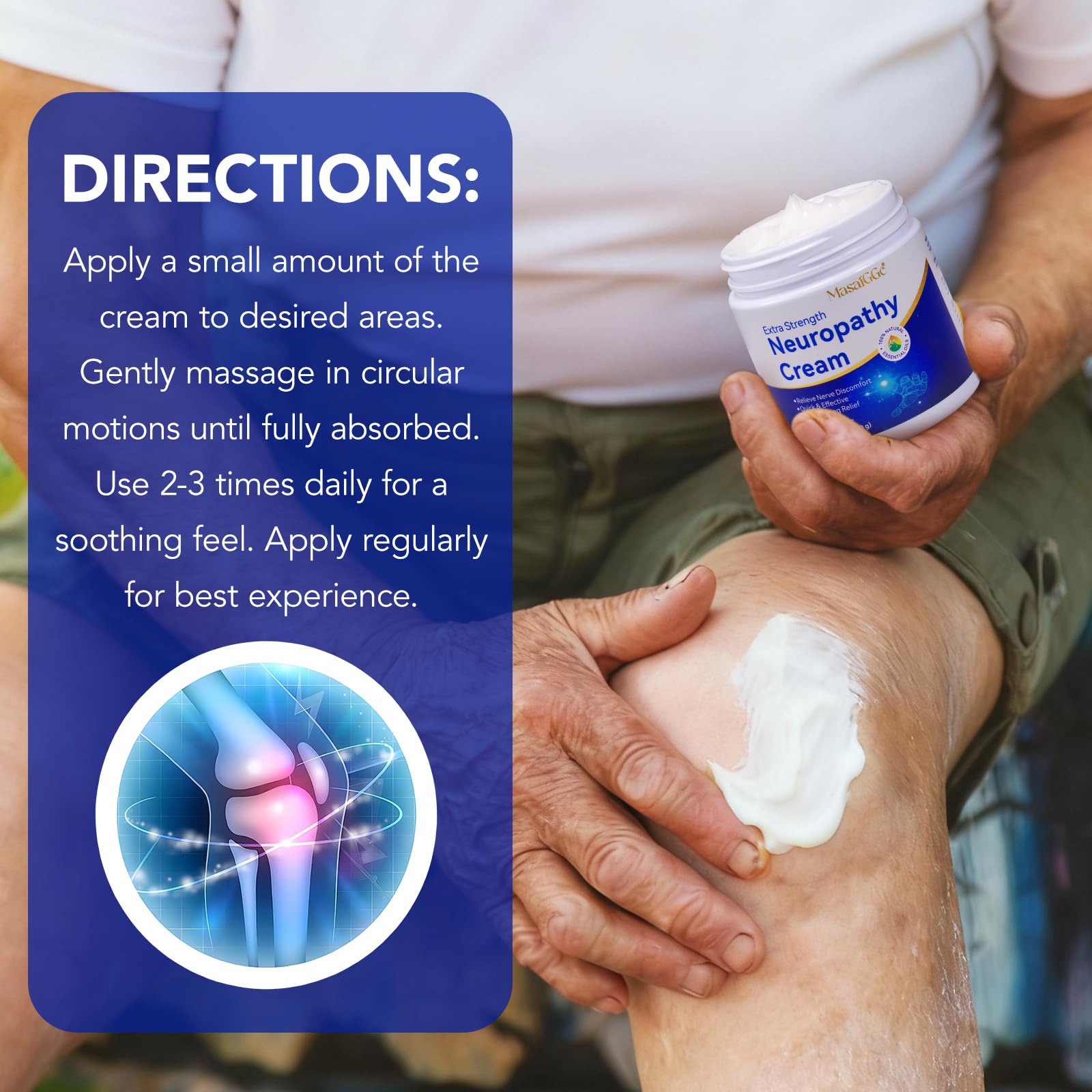 VOFANK crema neuropatía, fórmula sin grasa para uso diario.
