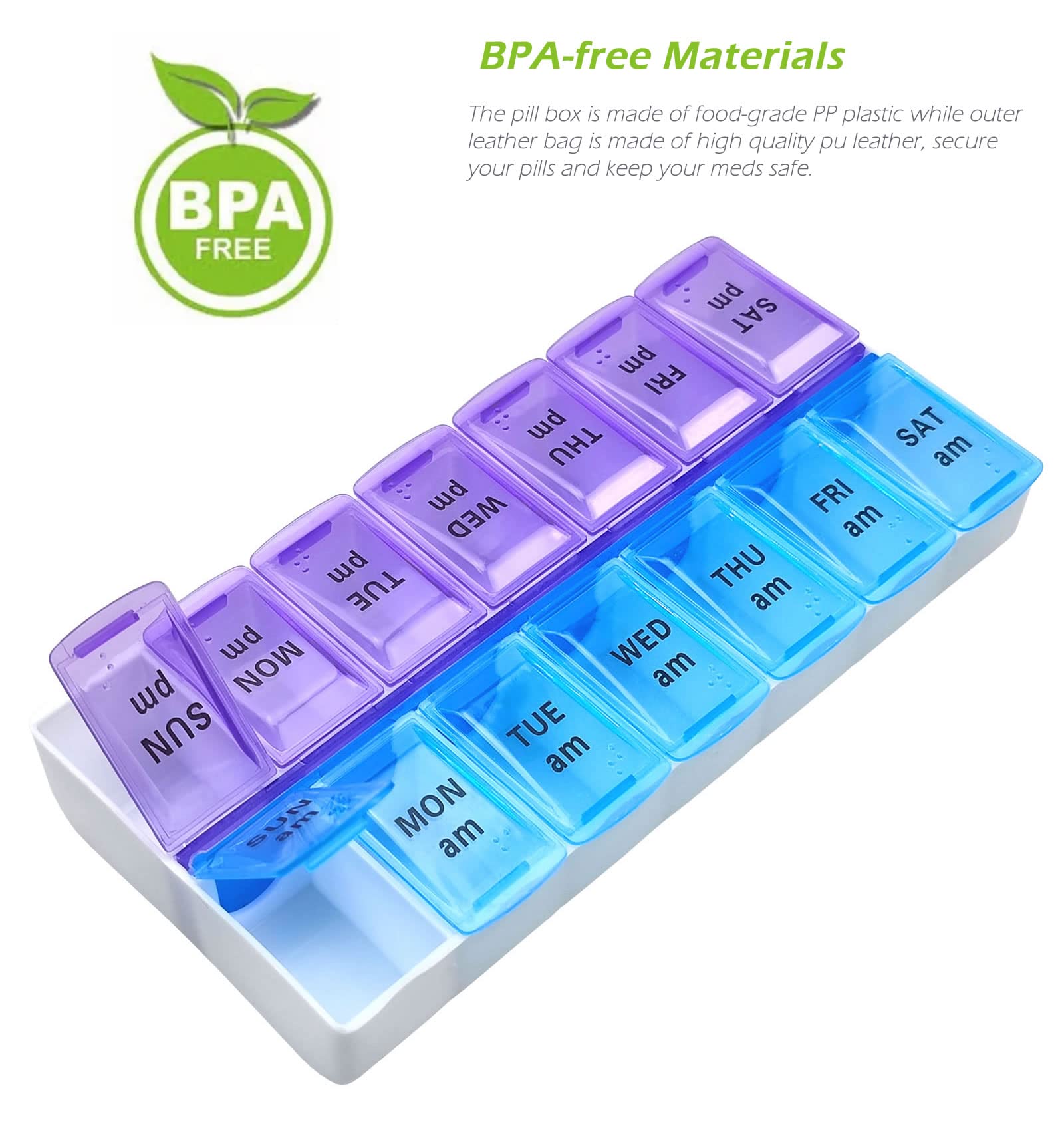VOFOON funda con protección UV y anti-humedad para píldoras.